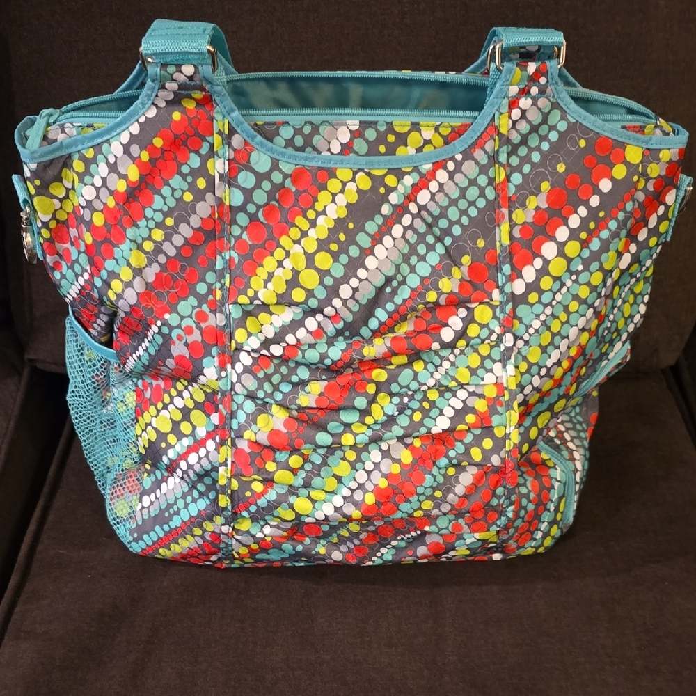 Thirty One All Pro Tote - Sport Gym Yoga Shoulder Bag 31 Gifts - Graffiti Dot